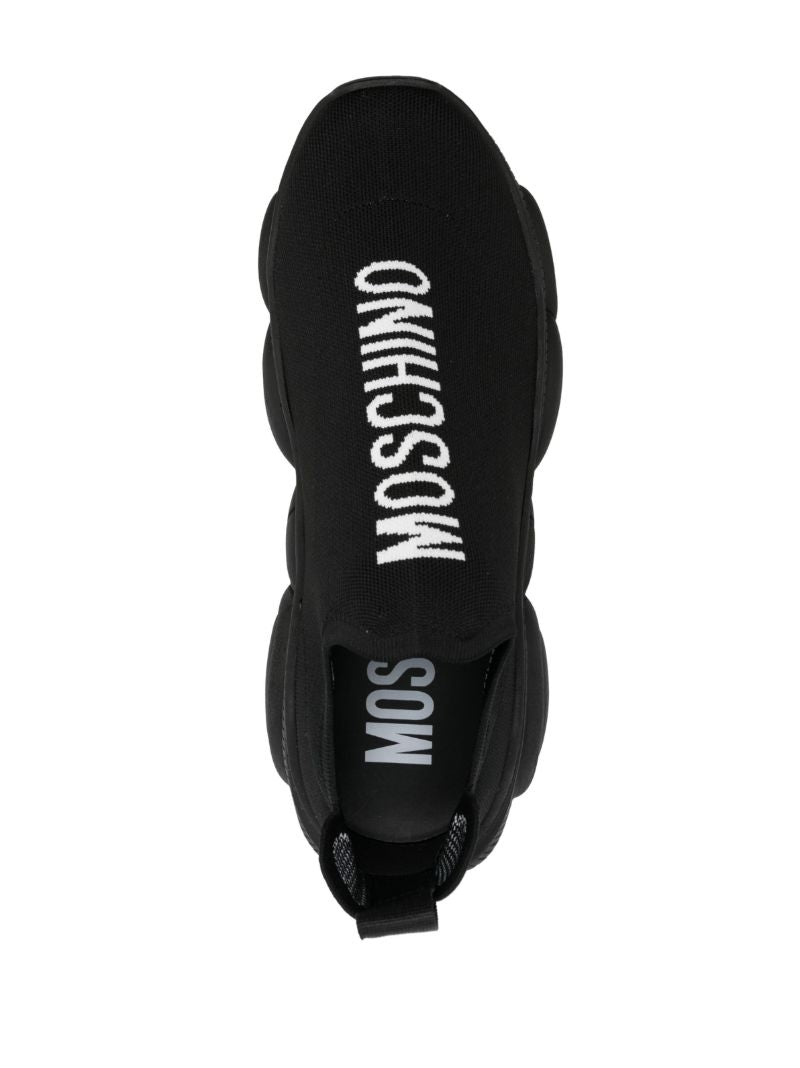 Black Teddy Logo Bubble Sneakers