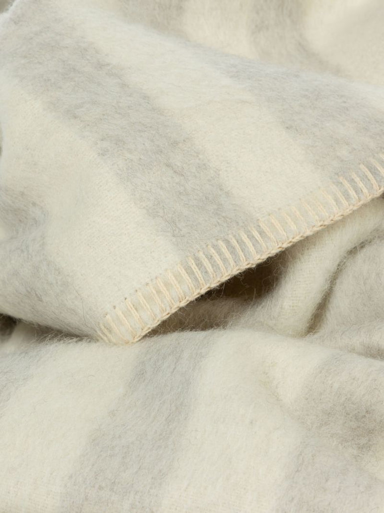 White Zero Dye Stills Heirloom Blanket