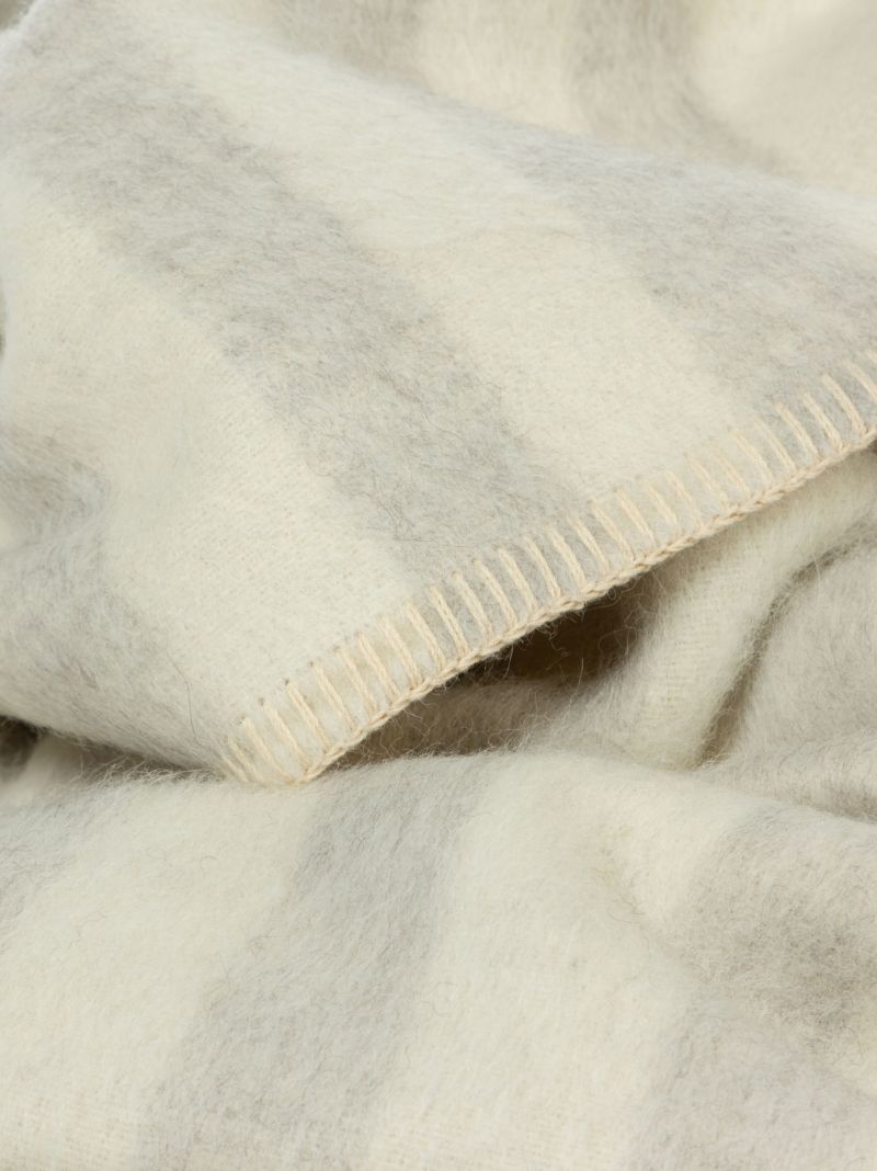 White Zero Dye Stills Heirloom Blanket