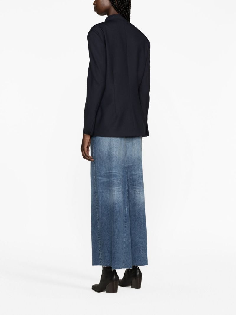 Blue Raw Edge Blazer