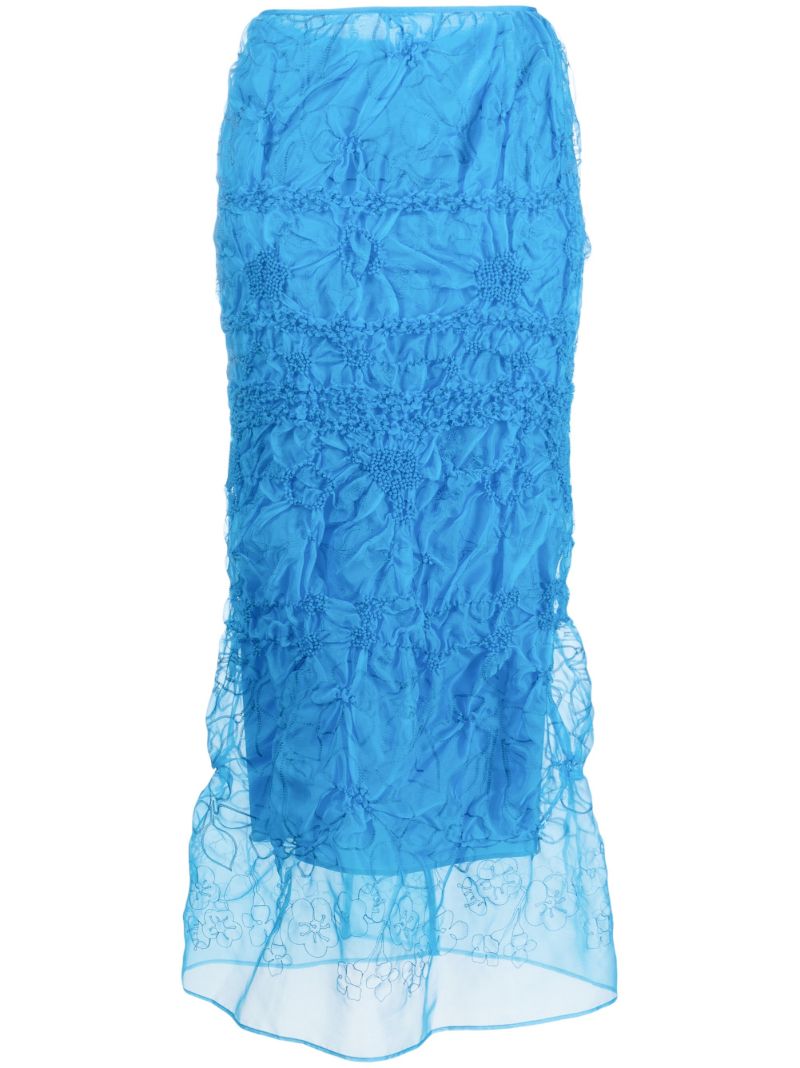 Blue Universe Denali Embroidered Skirt