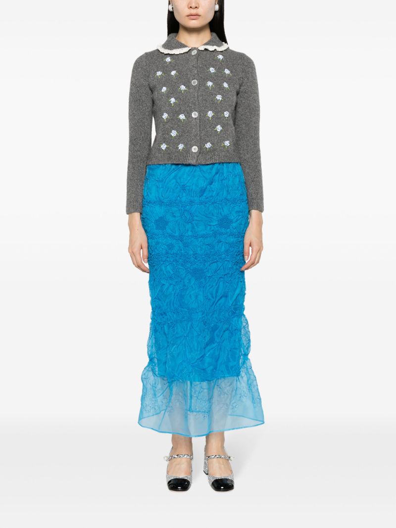 Blue Universe Denali Embroidered Skirt
