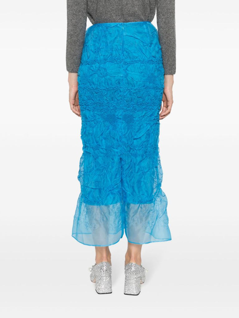Blue Universe Denali Embroidered Skirt