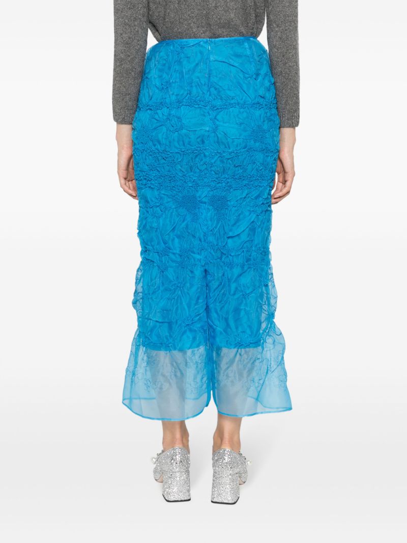 Blue Universe Denali Embroidered Skirt