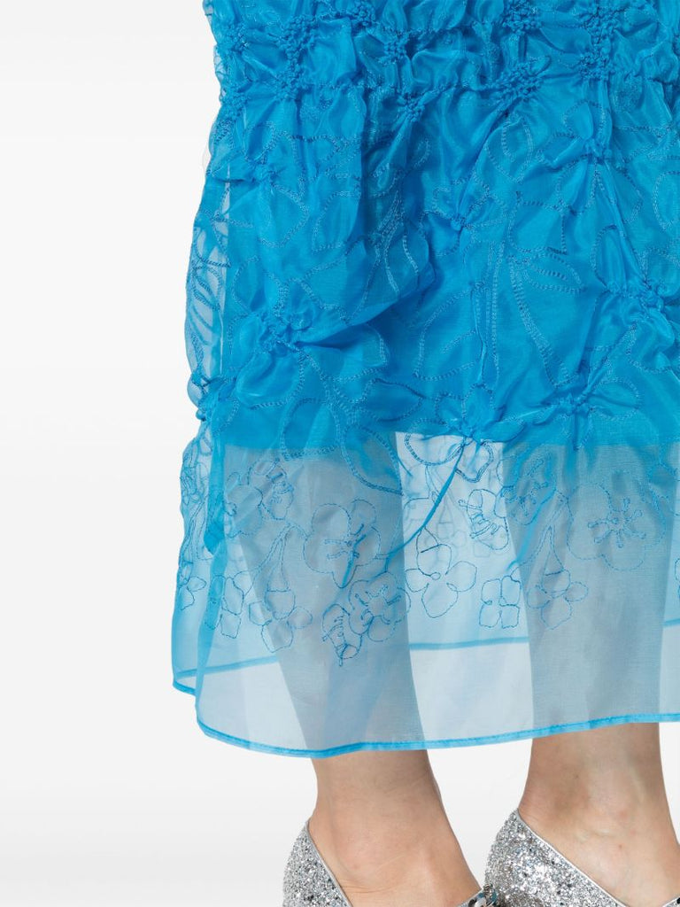 Blue Universe Denali Embroidered Skirt