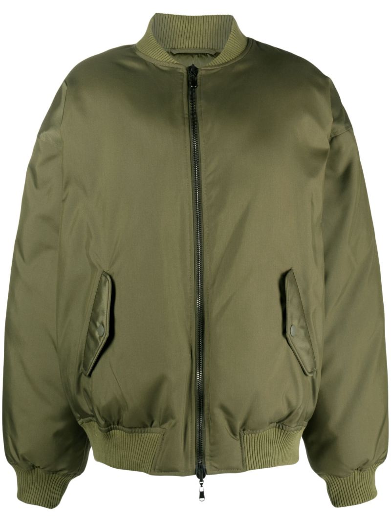 Green Reversible Bomber Jacket