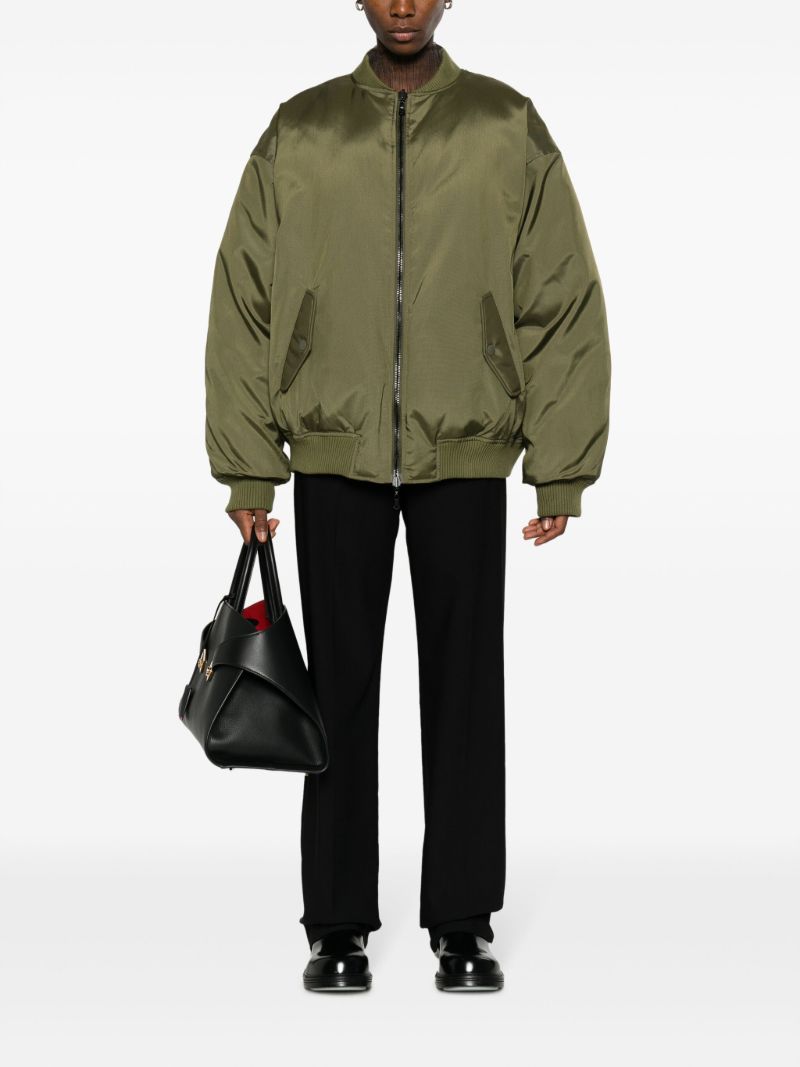 Green Reversible Bomber Jacket