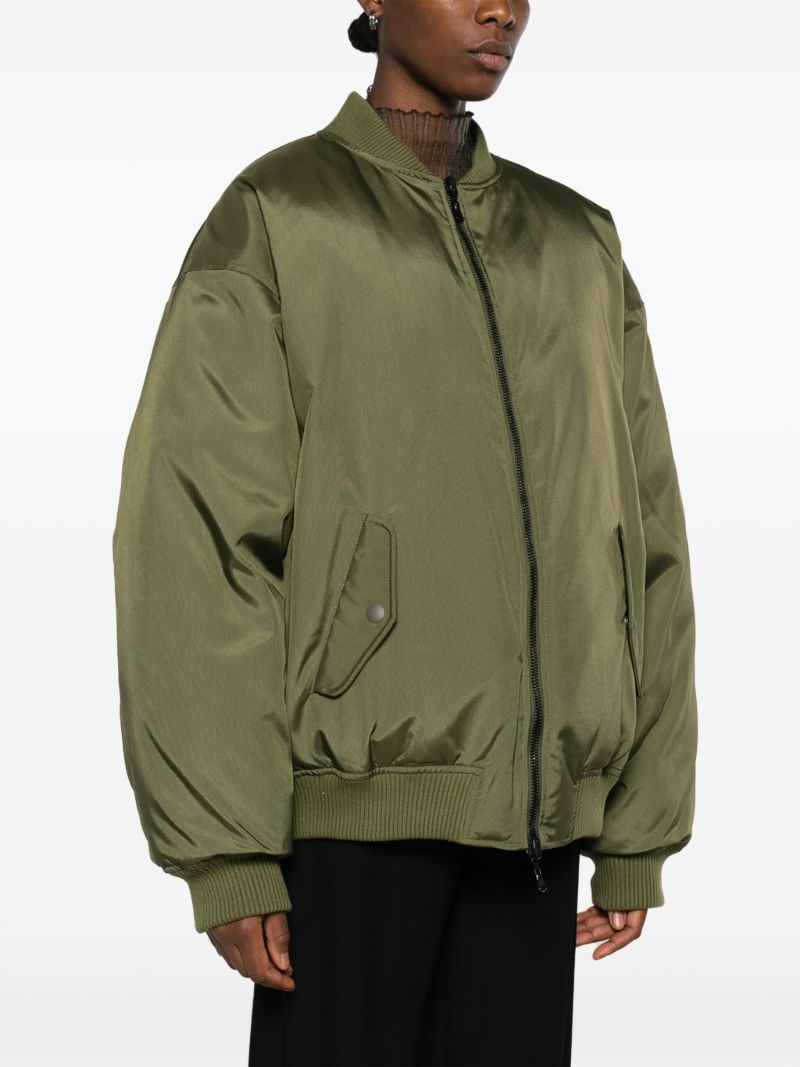 Green Reversible Bomber Jacket