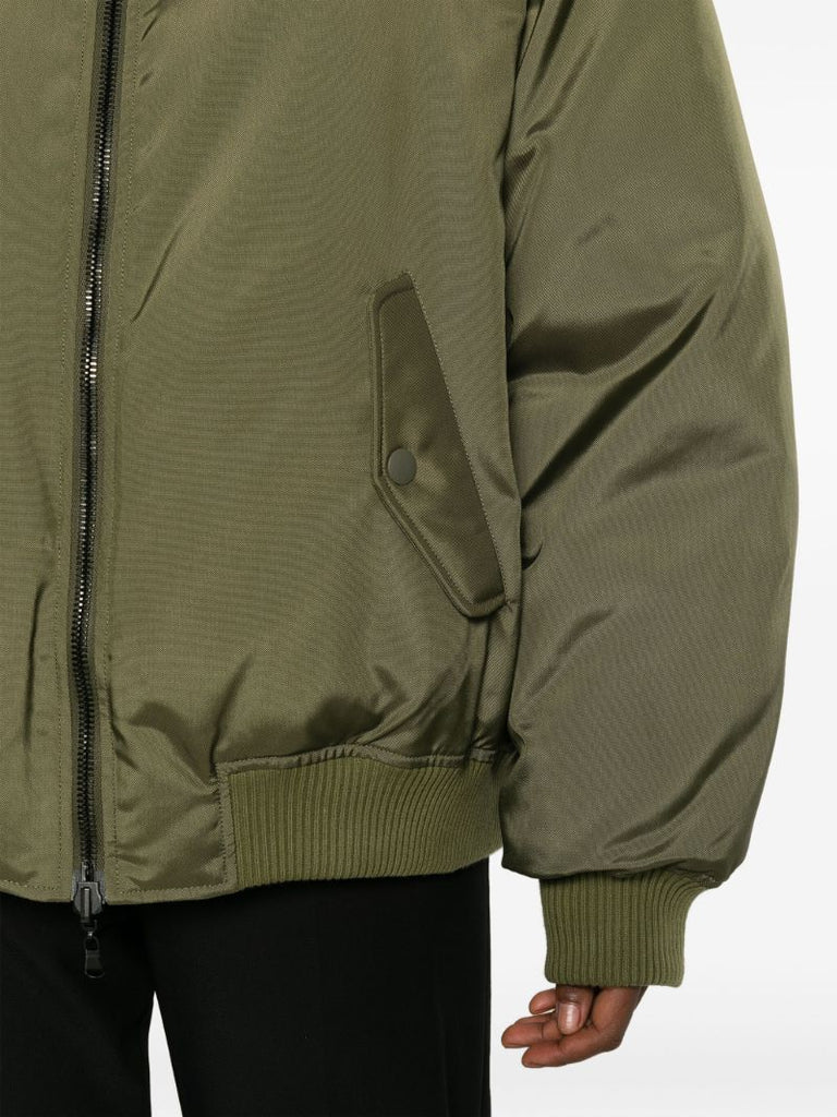 Green Reversible Bomber Jacket