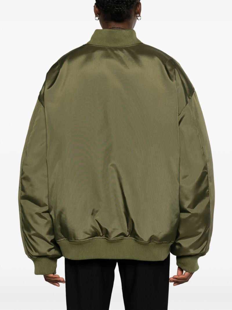 Green Reversible Bomber Jacket