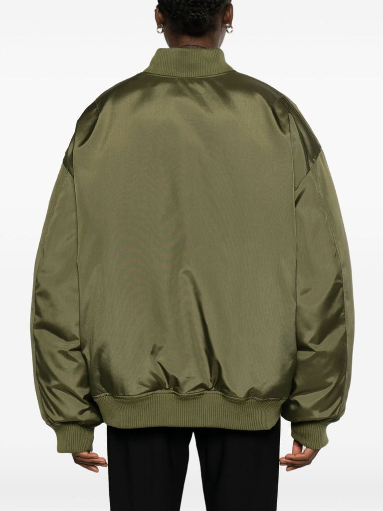 Green Reversible Bomber Jacket