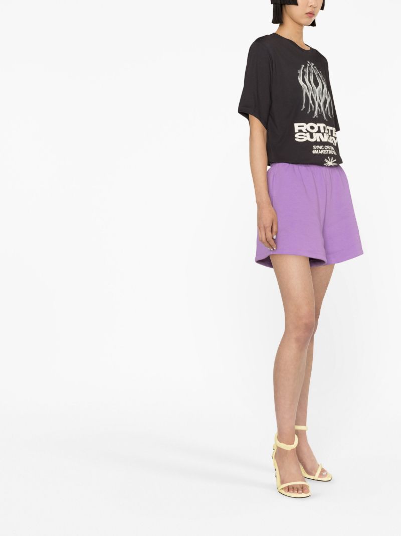 Grey Graphic Print Organic Cotton T-shirt