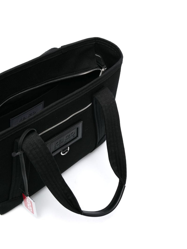 Black Judo Logo-patch Tote Bag