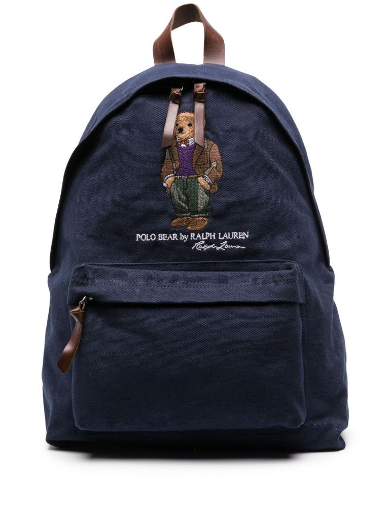 Blue Polo Bear Backpack