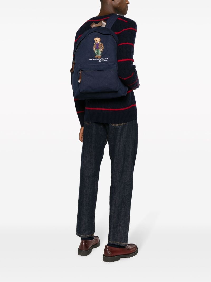 Blue Polo Bear Backpack
