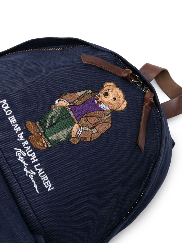 Blue Polo Bear Backpack