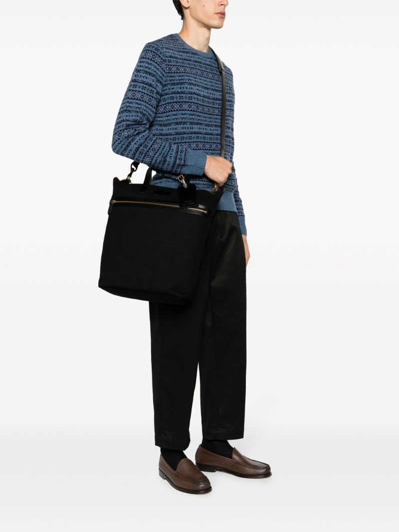 Black Canvas Tote Bag