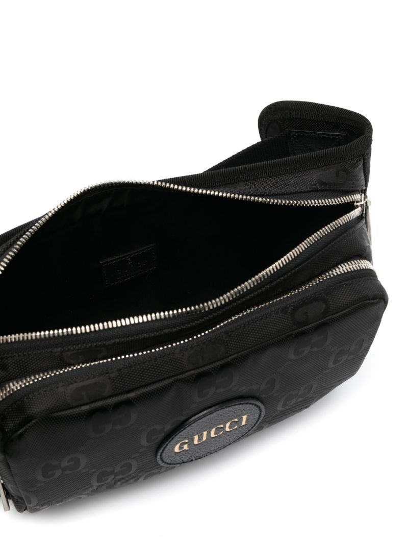 Black Off the Grid Logo Plaque Belt Bag