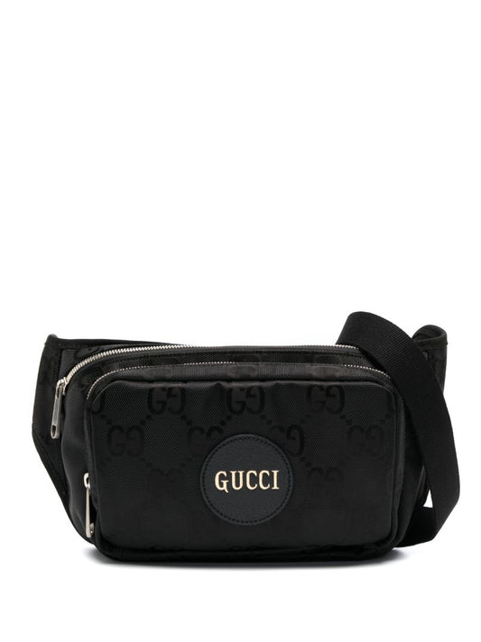 Black Off the Grid Logo Plaque Belt Bag