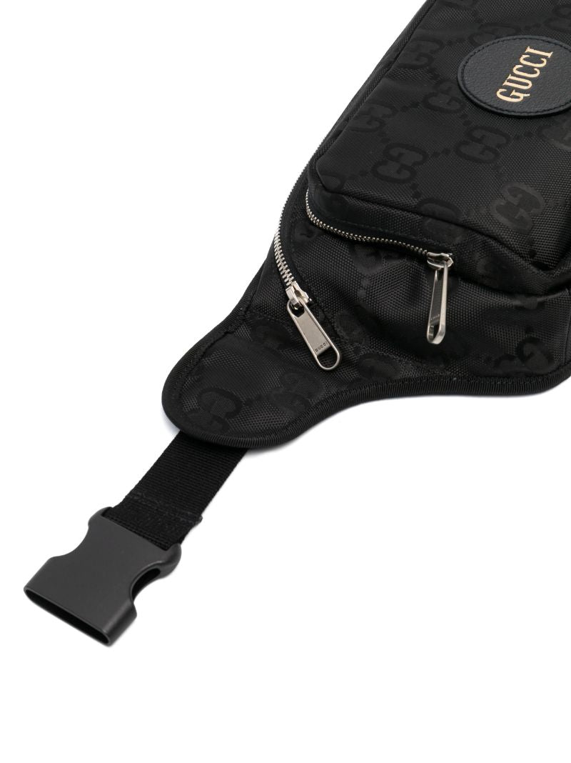 Black Off the Grid Logo Plaque Belt Bag