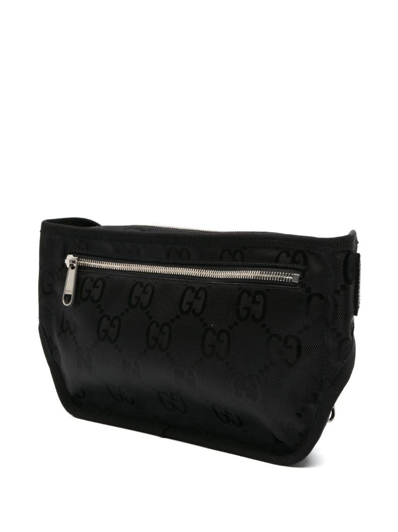 Black Off the Grid Logo Plaque Belt Bag