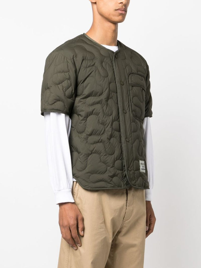 X Salehe Bembury Green Quilted Shirt Jacket