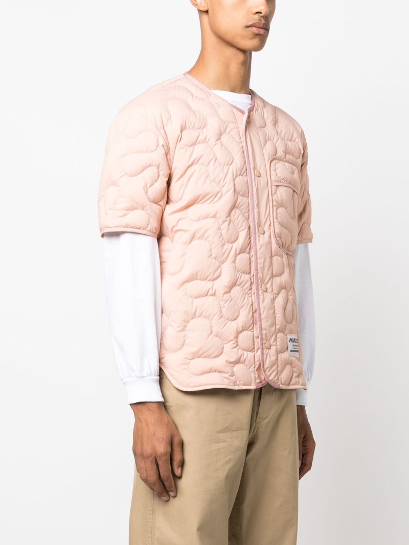 X Salehe Bembury Pink Quilted Shirt Jacket