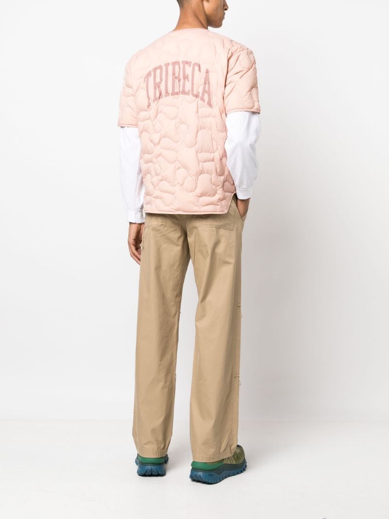 X Salehe Bembury Pink Quilted Shirt Jacket