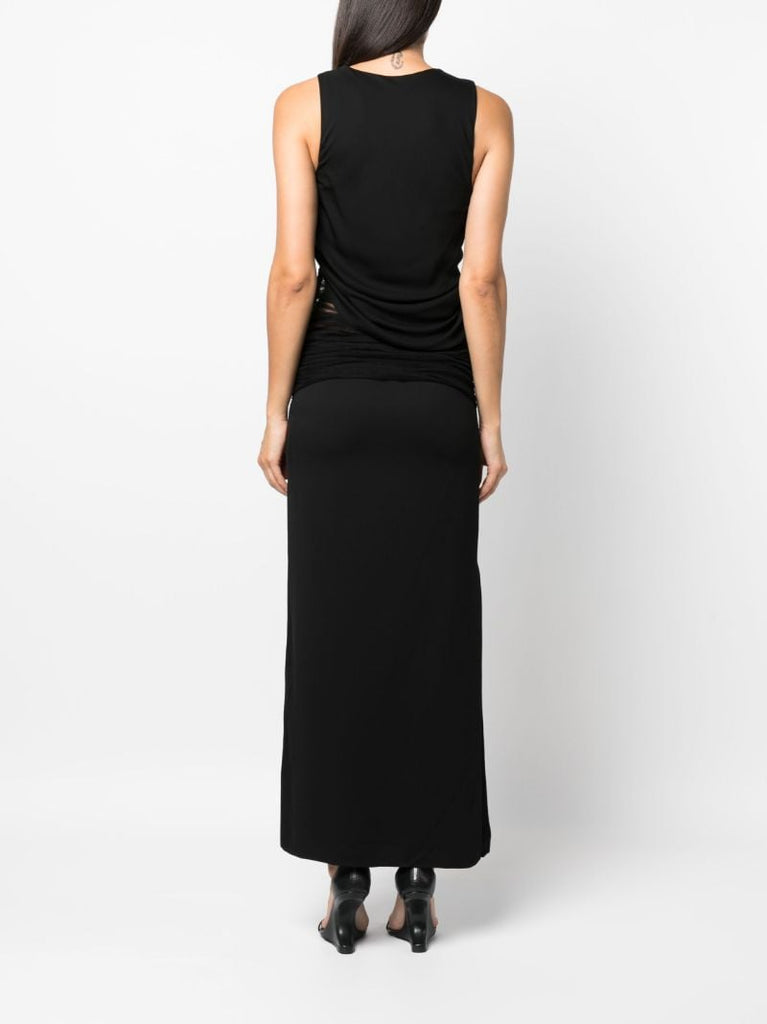 Black Semblance Tulle Twist Dress