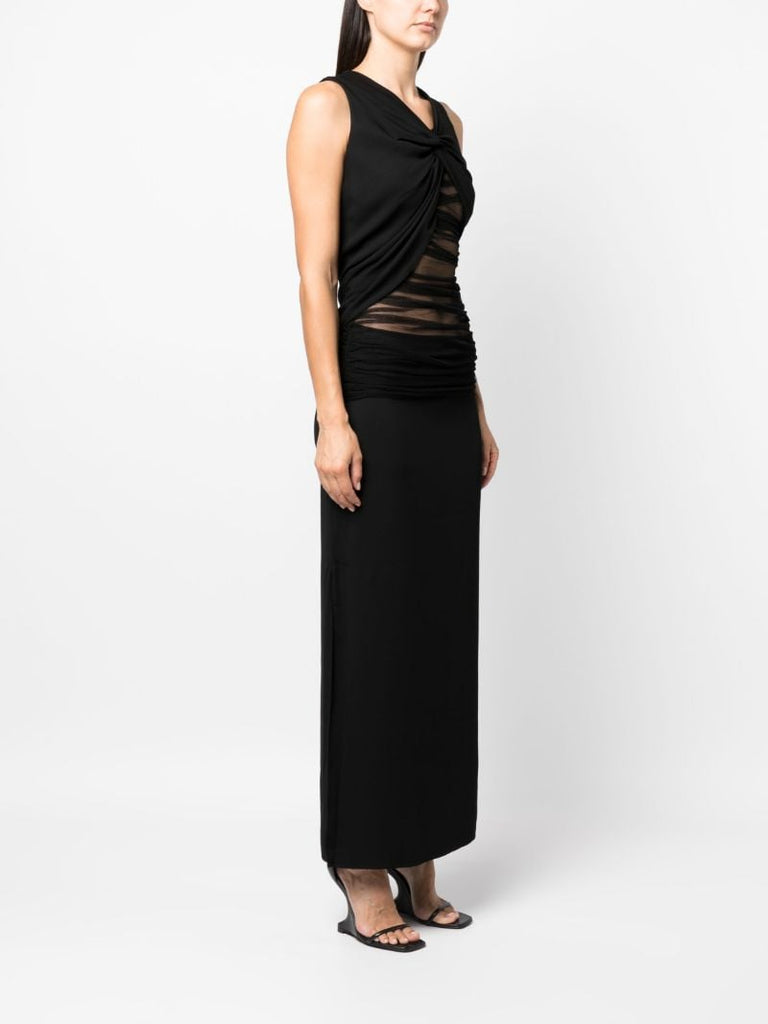 Black Semblance Tulle Twist Dress