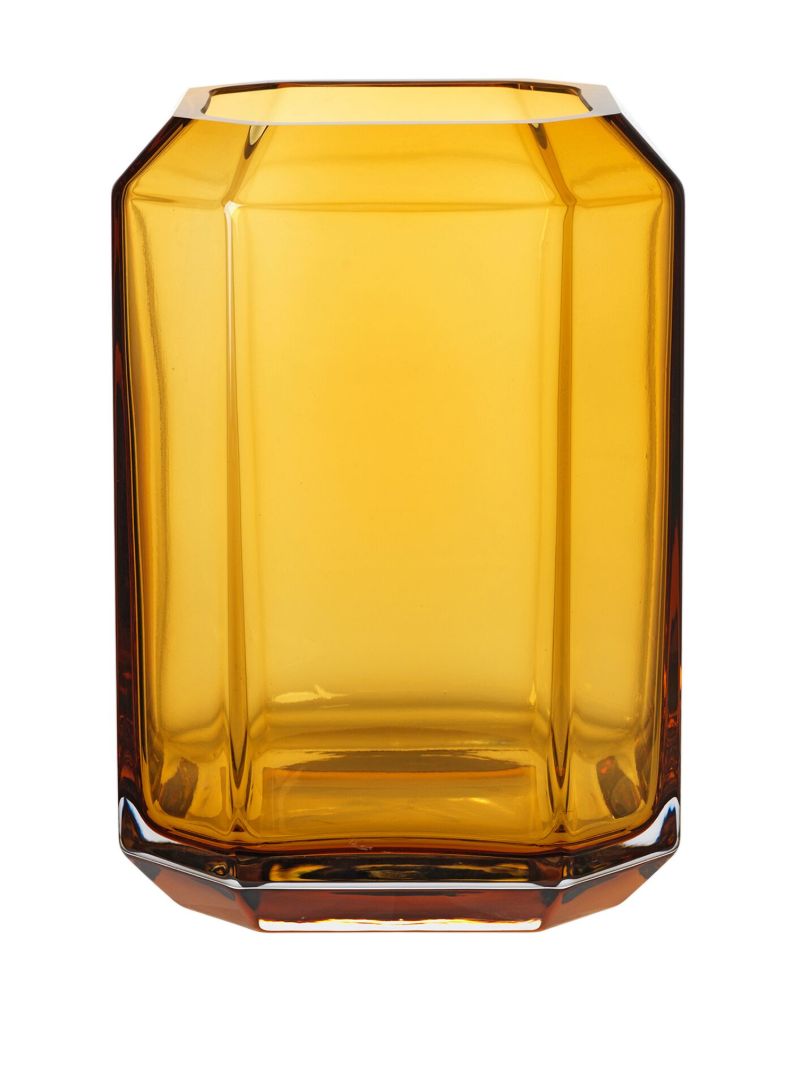 Yellow Jewel Glass Vase