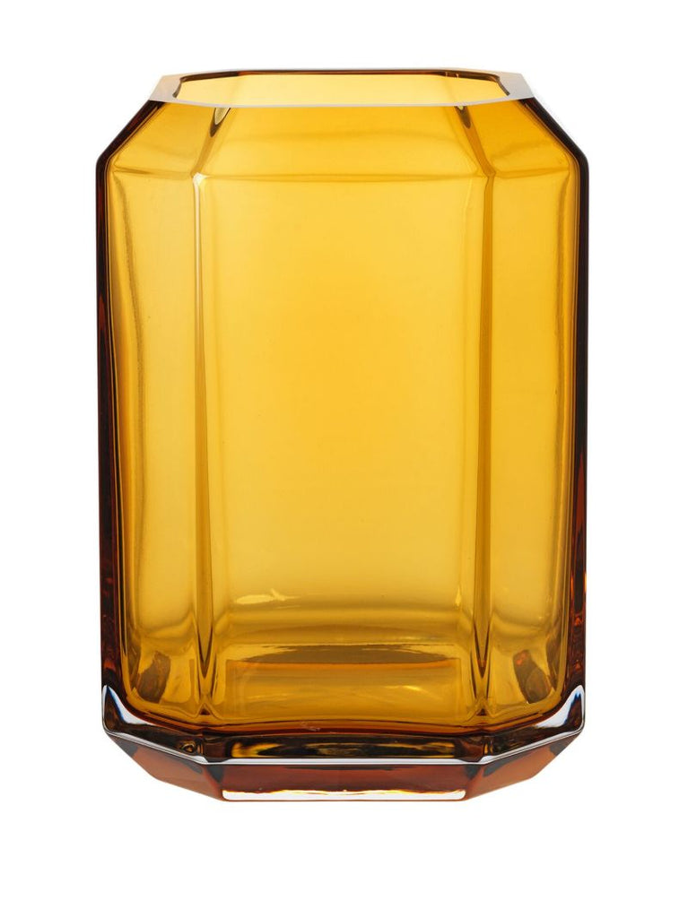 Yellow Jewel Glass Vase