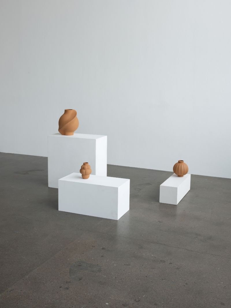 Brown Pirout Ceramic Vase