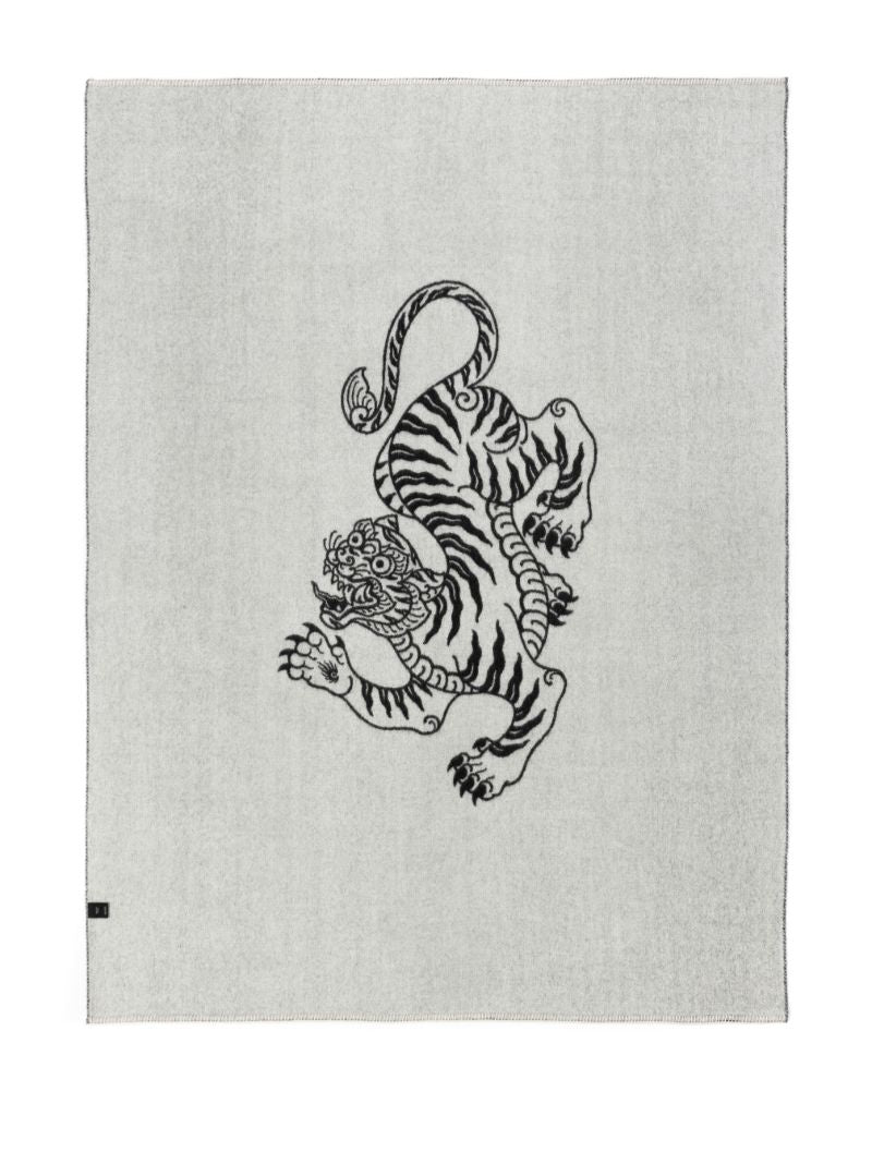Black Voodoo Tiger Reversible Blanket