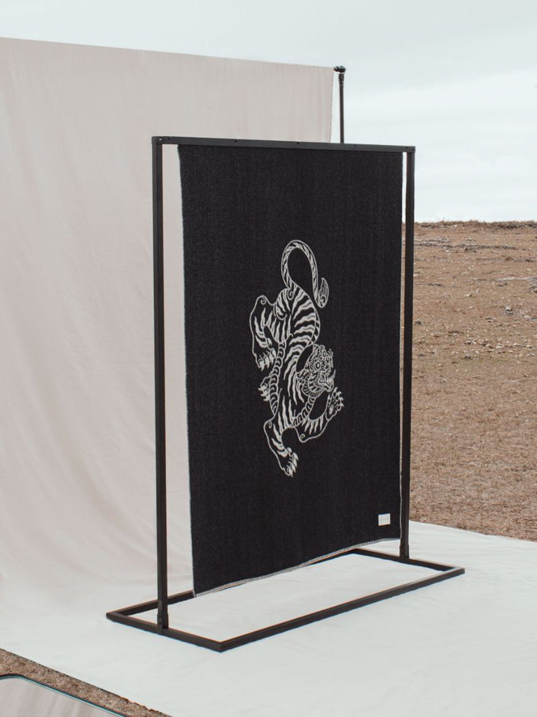 Black Voodoo Tiger Reversible Blanket
