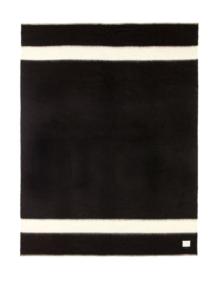Black Siempre Striped Blanket