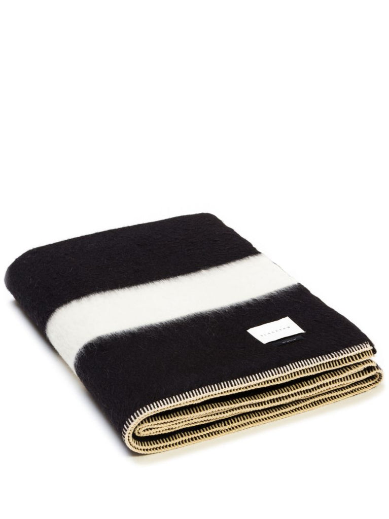 Black Siempre Striped Blanket