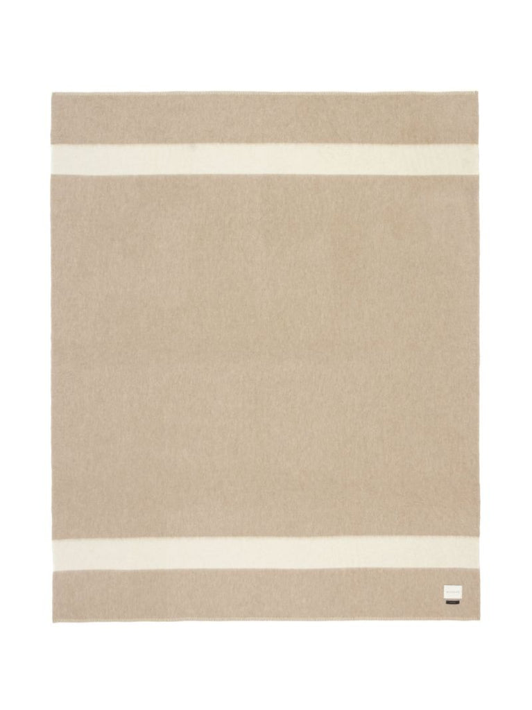 Beige Siempre Striped Blanket