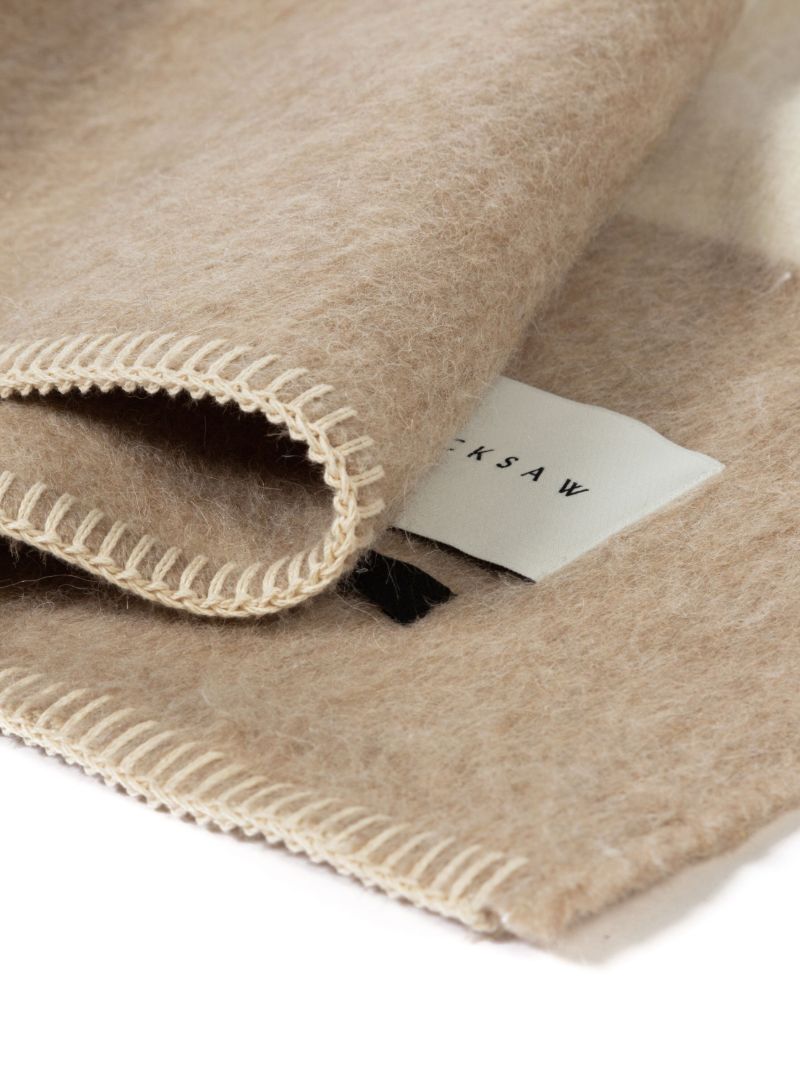 Beige Siempre Striped Blanket