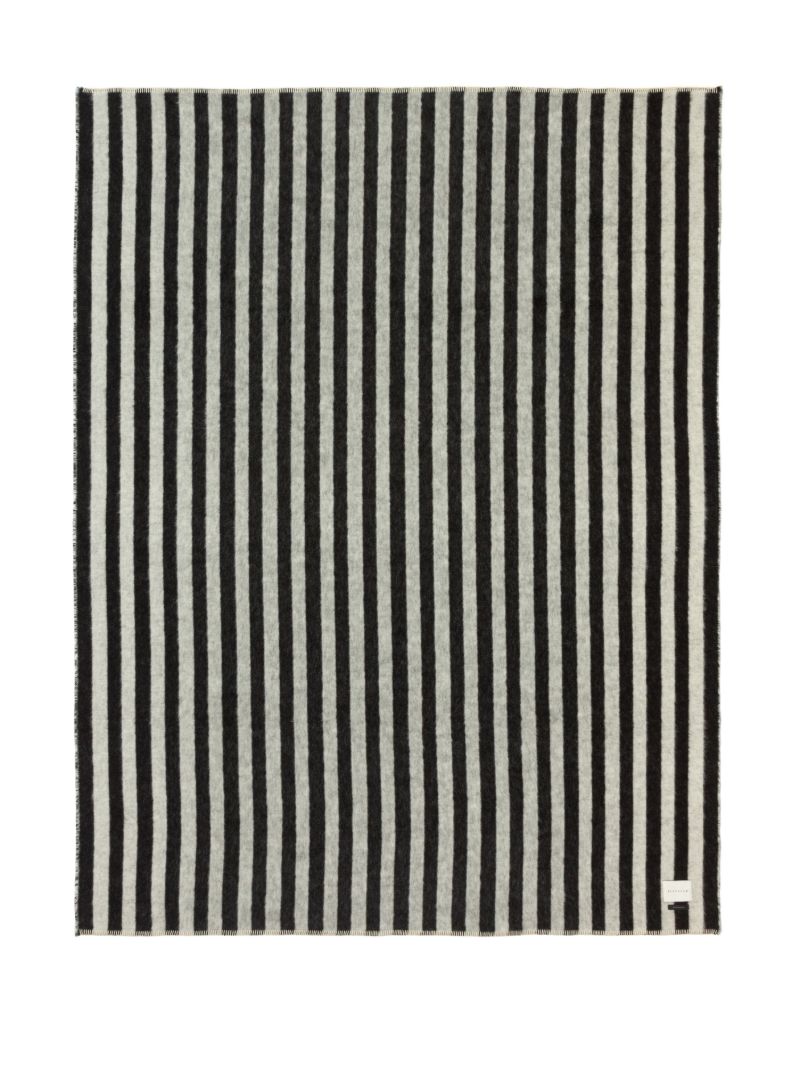 Black Stills Heirloom Striped Blanket