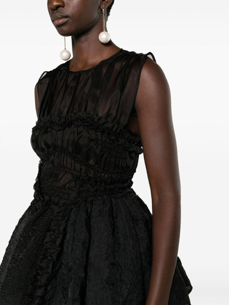 Black Ubelle Ruffled Top