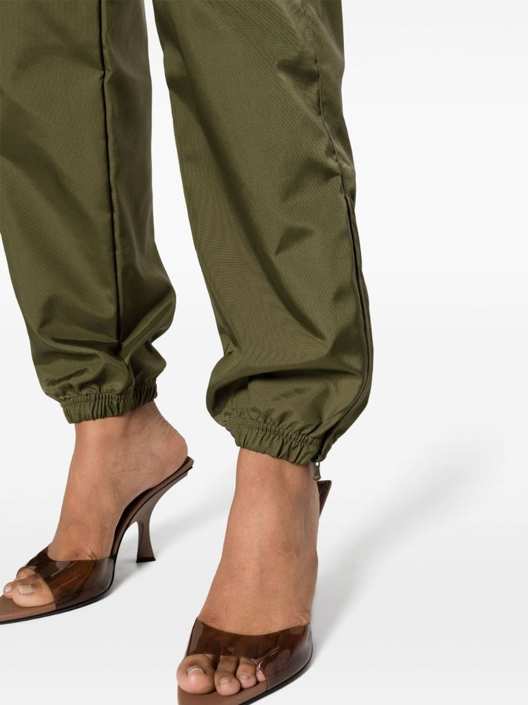 Green Utility Tapered-leg Trousers