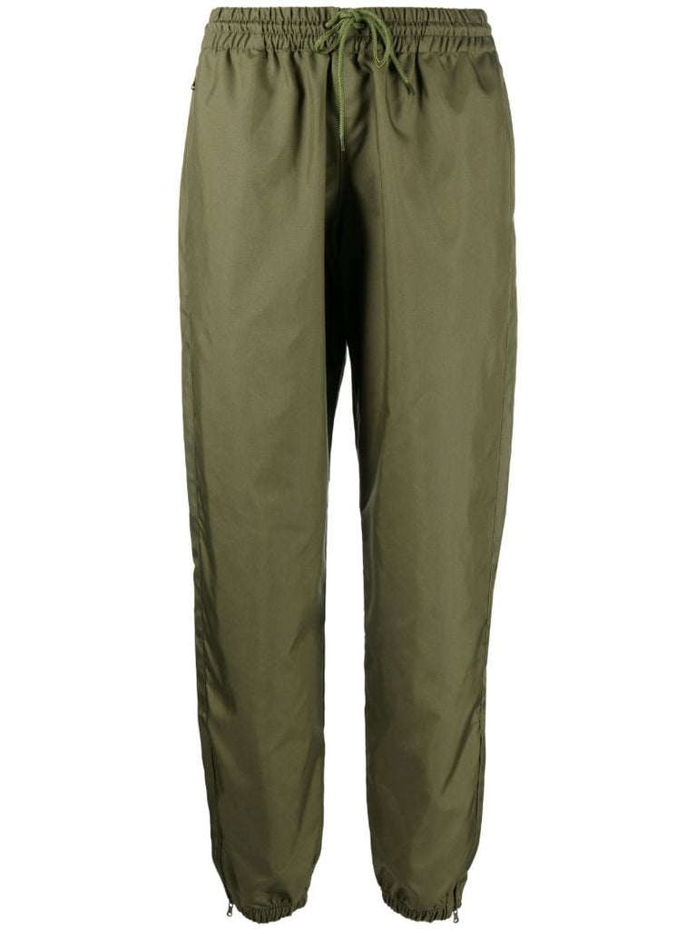 Green Utility Tapered-leg Trousers