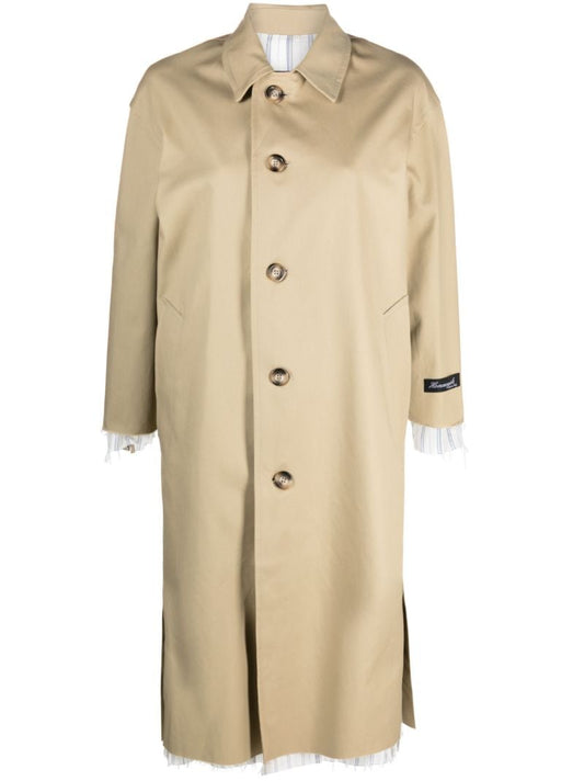 Neutral Single-breasted Trench Coat