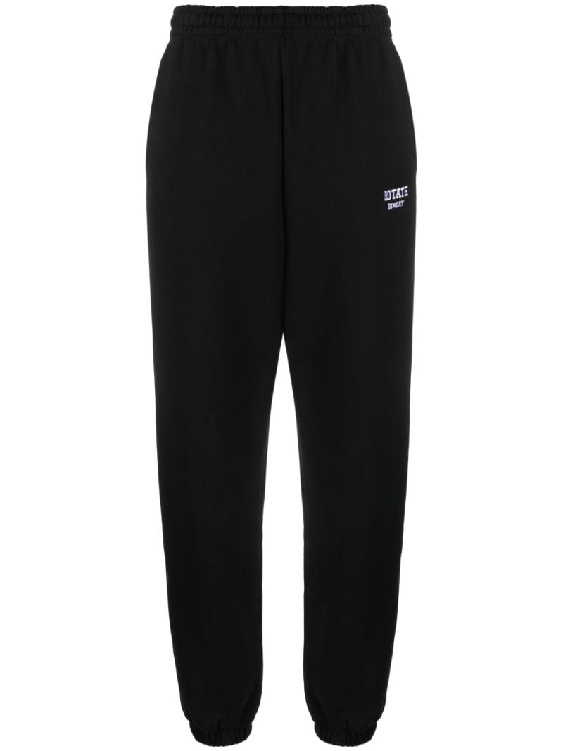 Black Logo-print Cotton Track Pants