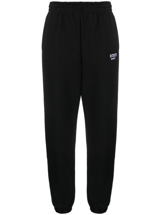 Black Logo-print Cotton Track Pants