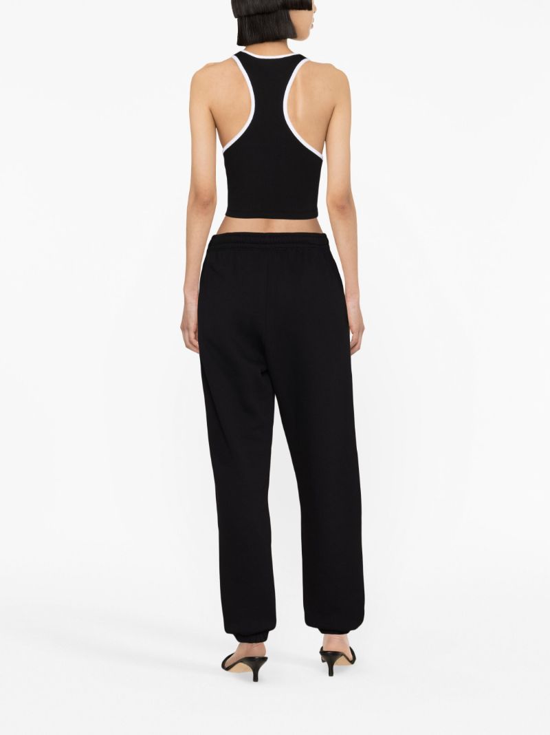Black Logo-print Cotton Track Pants
