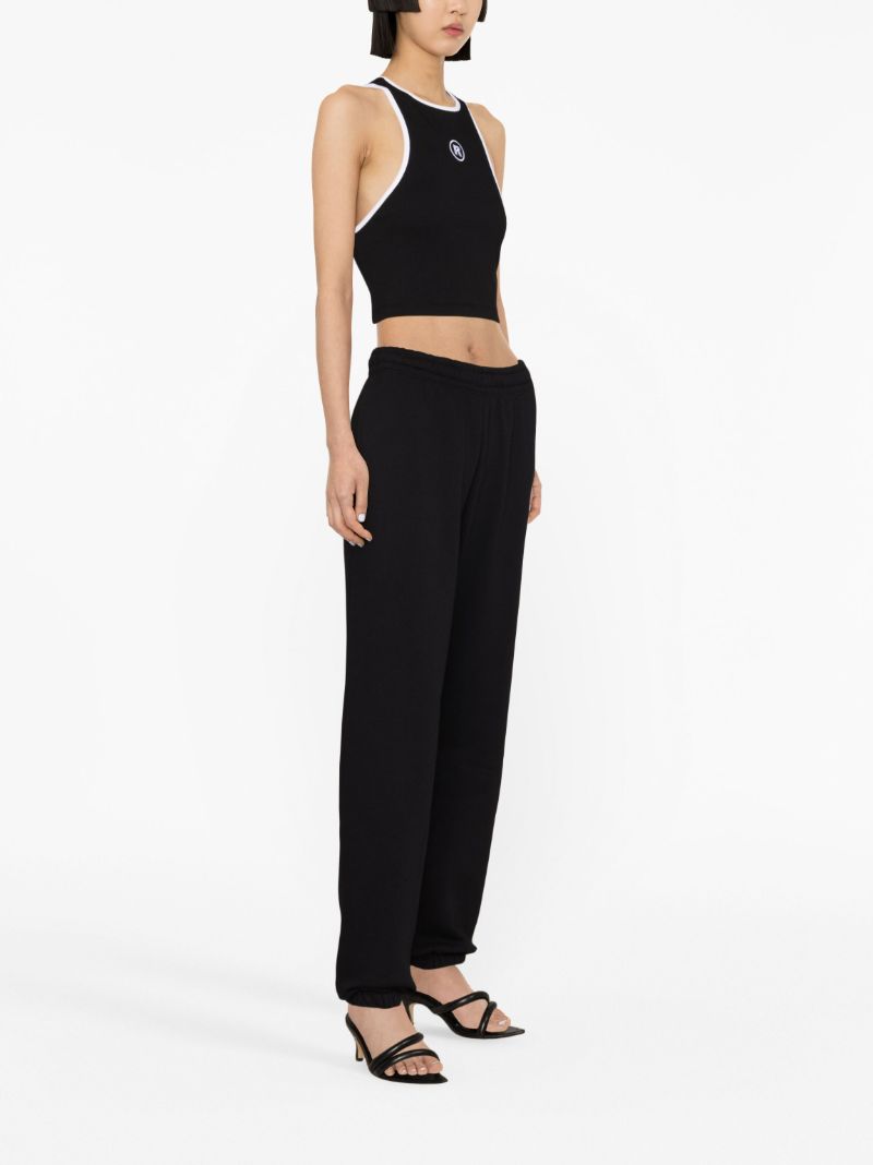 Black Logo-print Cotton Track Pants