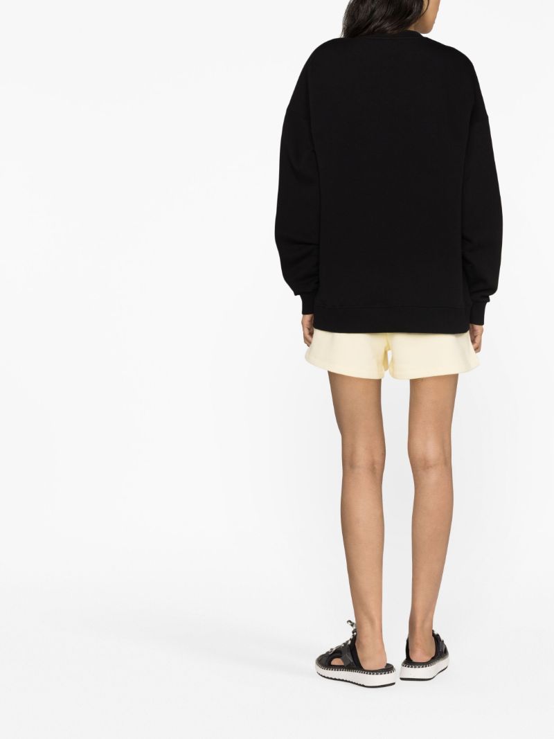 Black Logo Embroidered Sweatshirt