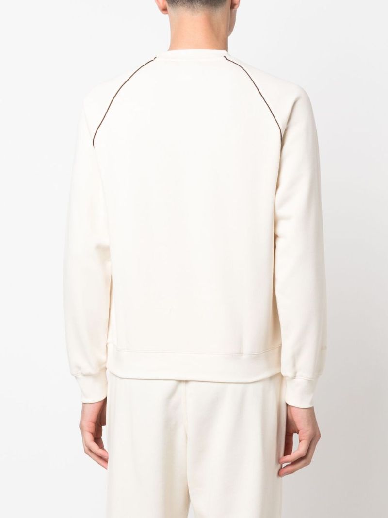 Neutral Seam Detailed Crew Neck Sweatshirt